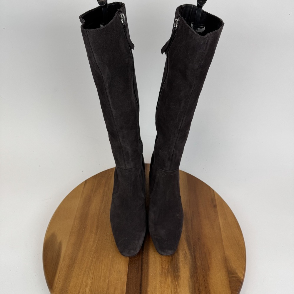 Womens Blondo Tessa Waterproof Brown Suede Tall Block Heel Boots Size 8.5 M EUC - Picture 4 of 9
